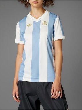 NWT $100 Adidas Argentina 50th Anniversary Home Jersey Women’s 2XS Blue White
